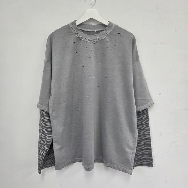 빈티지 긴팔 레이어드 티셔츠