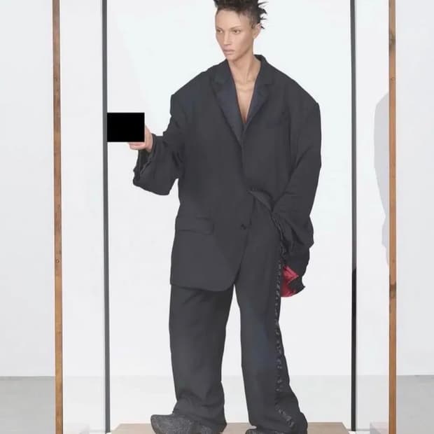 발렌시아가 스케이터  테일러드 블레이저 블랙[3]