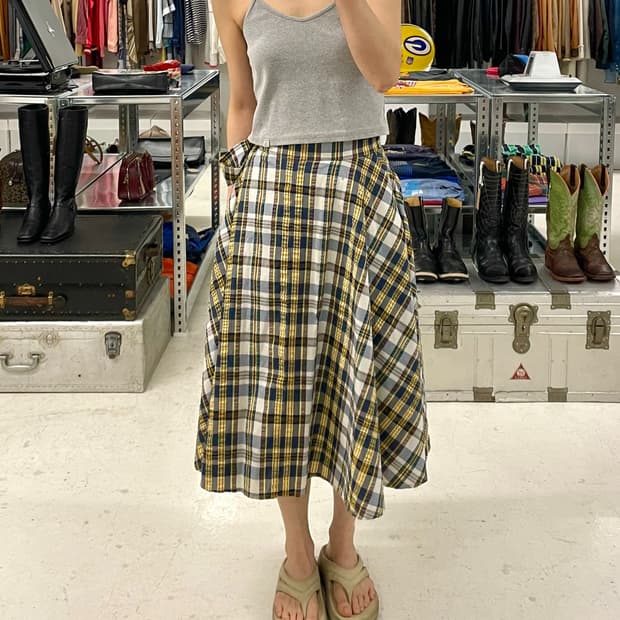 JW ANDERSON x UNIQLO seersucker skirt