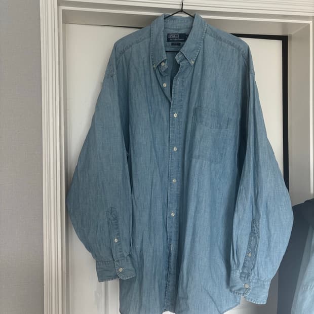 [xl] 폴로 빔즈 빅셔츠 샴브레이