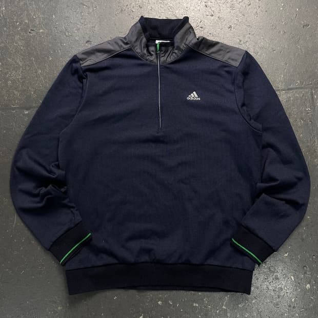 100 아디다스 골프 반집업 니트