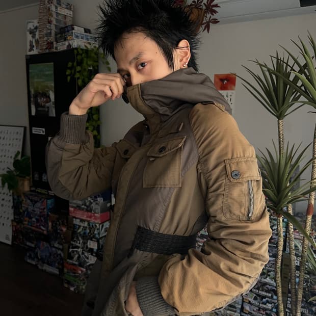 Diesel 디테일 롱 플라이트 자켓