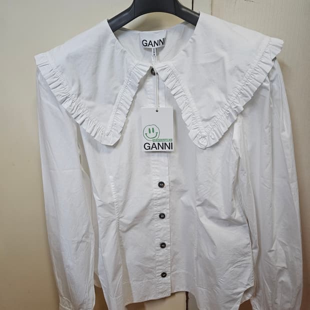 36 새상품) 가니 GANNI 포플린 셔츠 블라우스
