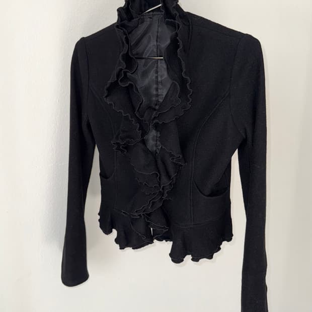 빈티지 프릴 울 자켓