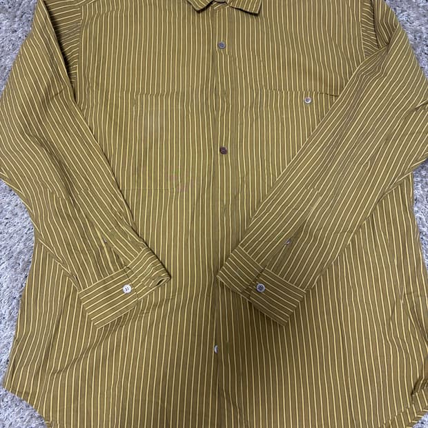 일제 PAPAS 스트라이프 셔츠 사이즈 105-110