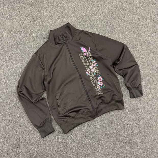 Japanese vintage 동양프린팅 집업져지