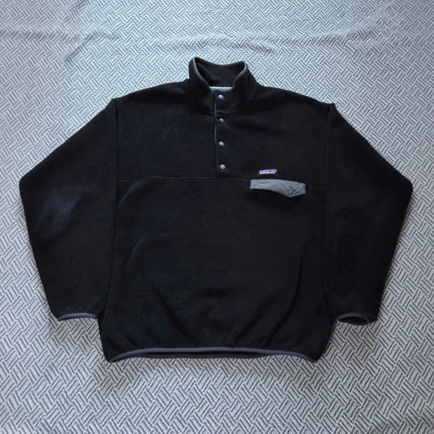 (L)파타고니아 블랙 신칠라 플리스 자켓