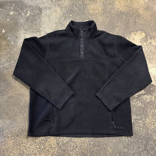 빈티지  엘엘빈 하프스냅 플리스 