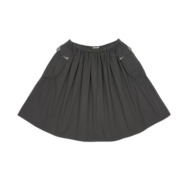 코이세이오 big pocket shirring skirt(charcoal