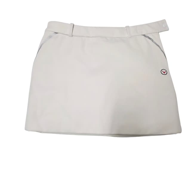 [캘러웨이] 겨울 라운딩 필수템 퓨어 화이트 패딩 방한 스커트 100(X