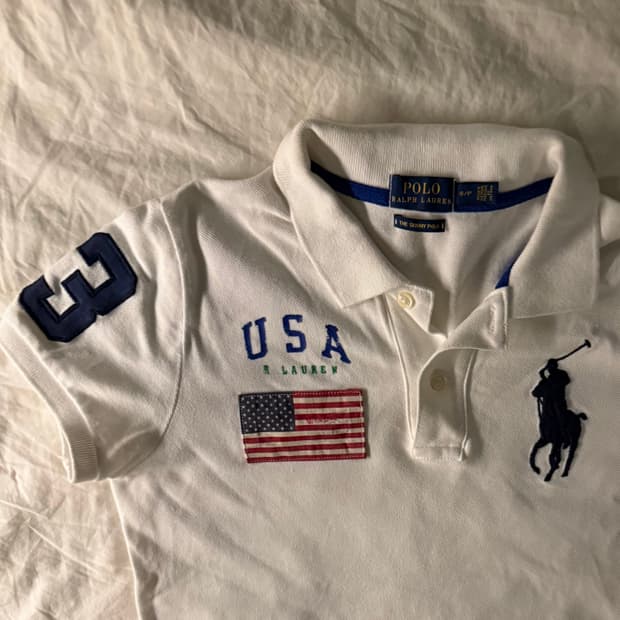 폴로 빅포니 성조기 카라티 딱붙핏