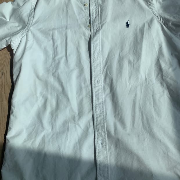 폴로 옥스포드셔츠 화이트 클래식 핏 L