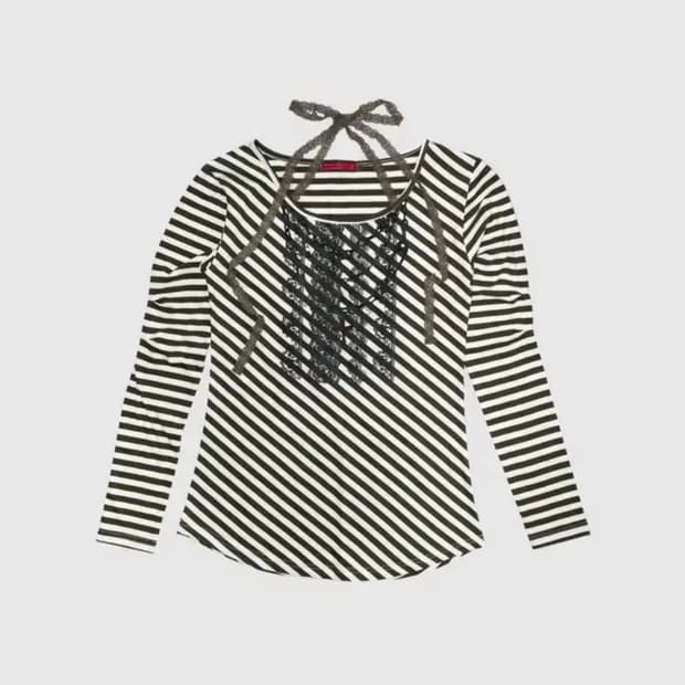 인앤양인하모니 레이스 홀터 탑 lace halter top 카키