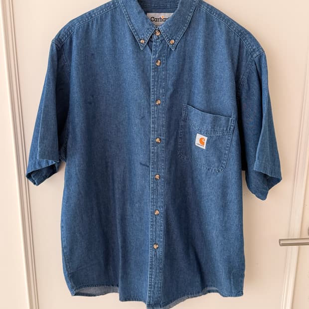 칼하트(Carhartt) 진청 데님 워크 셔츠 XL