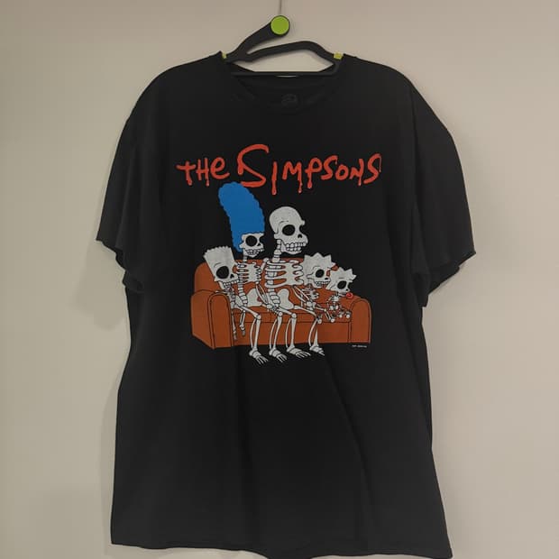 The Simpsons 스켈레톤 프린트 티셔츠