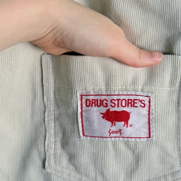 드럭스토어 코듀로이 가방