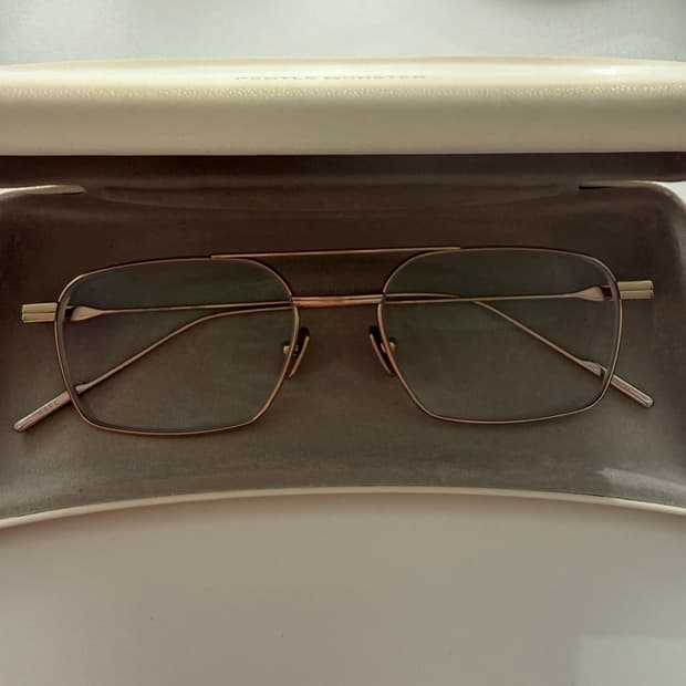 젠틀몬스터 레이브 02 OPT 실버 가벼운 티타늄 안경테 안경