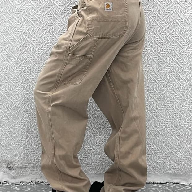 칼하트 캐주얼 디어본 캔버스 싱글니 워크 코튼팬츠 40인치 C12479