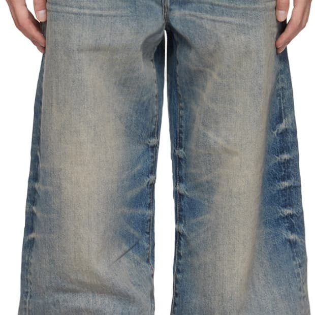 Amiri 인디고 블루 와시커링 데님