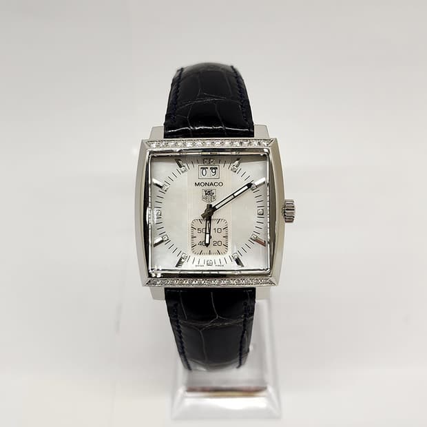 태그호이어 WAW1313 모나코 쿼츠 다이아 37mm