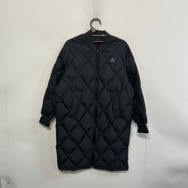 아디다스 여성 오리털 롱패딩 오버핏