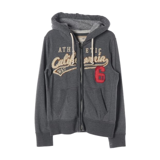 후아유 캘리포니아 아치로고 빈티지 후드집업 차콜 M