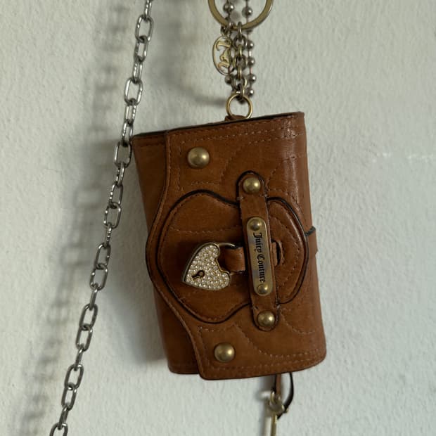 쥬시꾸뛰르 y2k 키 참 반지갑