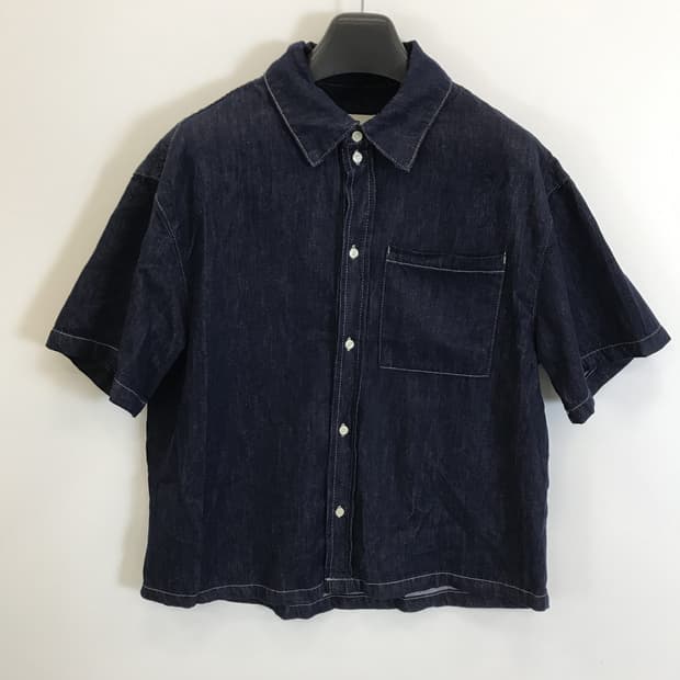 플랙 25ss 논페이드 반팔데님셔츠 [M]