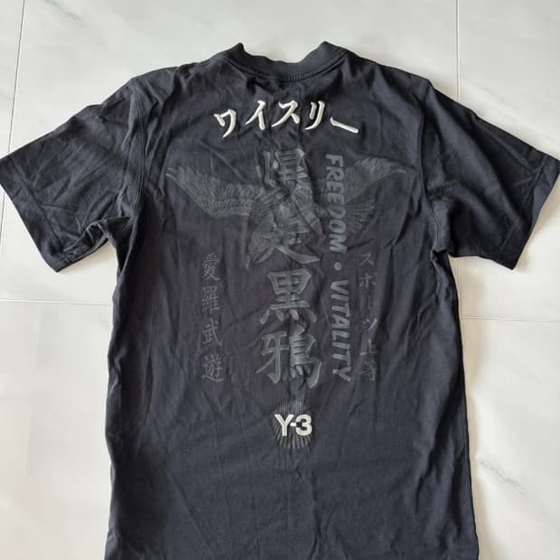 요지 야마모토 Y-3 한정판 자수 반팔티