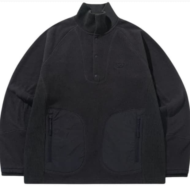 산산기어 컴파운드 플리스 탑 차콜 - 23FW 