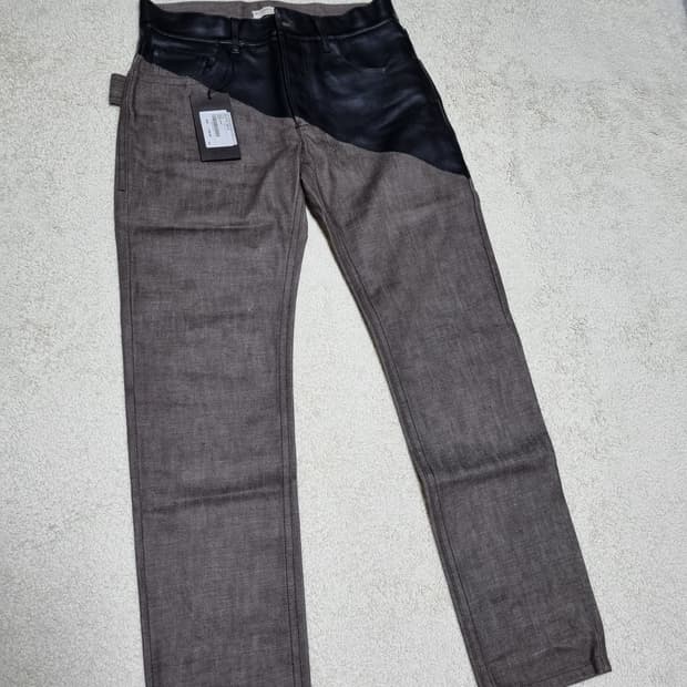 보테가 베네타 믹스 레더 진