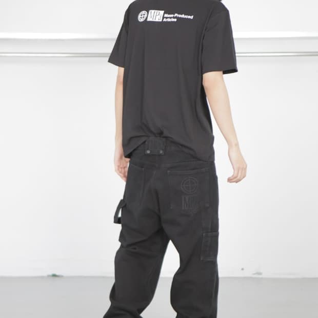 (L) MPa PAINTER DENIM PANTS (BLACK)