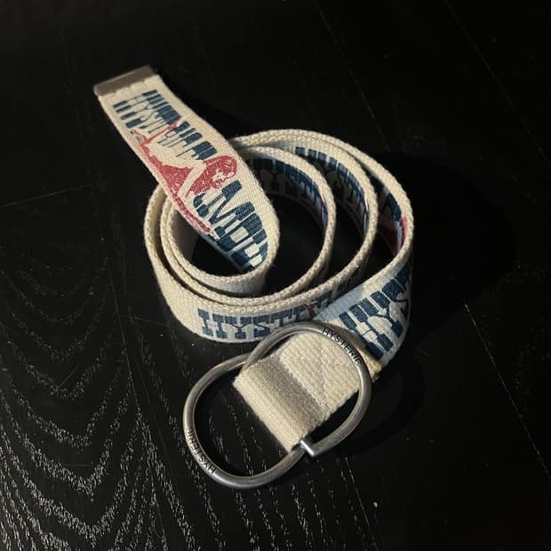 히스테릭 글래머 로고 D링 벨트