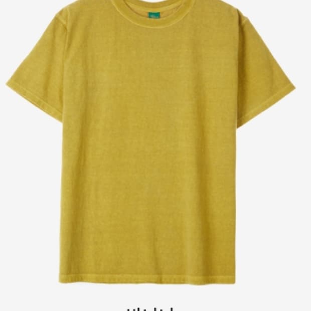 굿온 피그먼트다잉 티셔츠 바나나