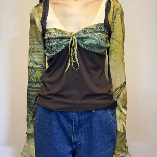 Jaded London 시스루 티셔츠