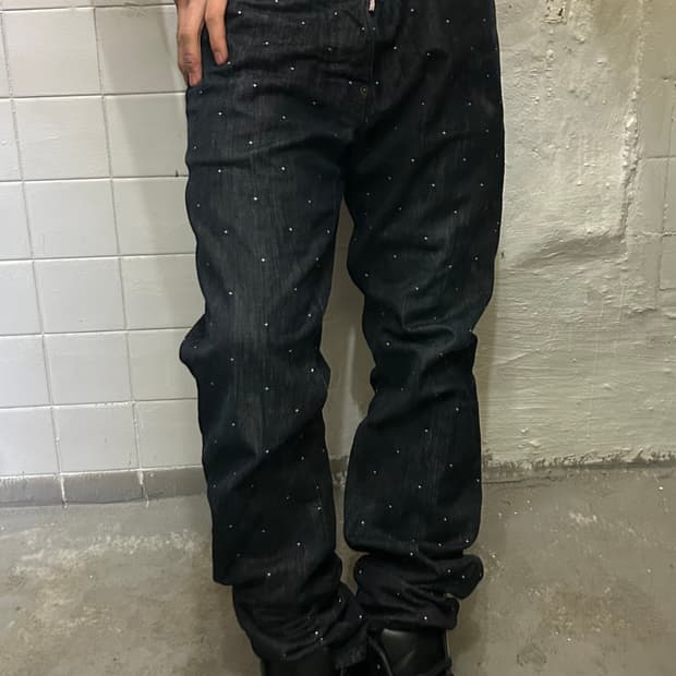 *rare* 디스퀘어드 도트 데님팬츠  