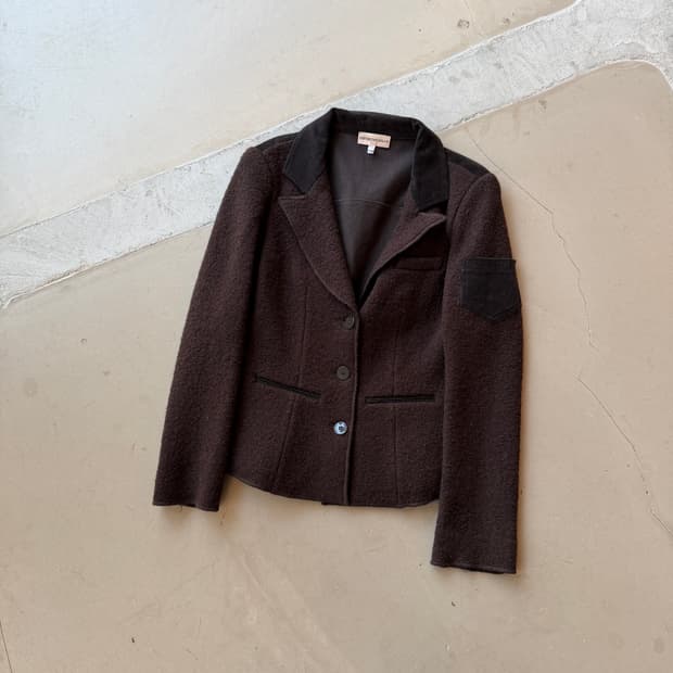 엠포리오 아르마니 울 블레이저