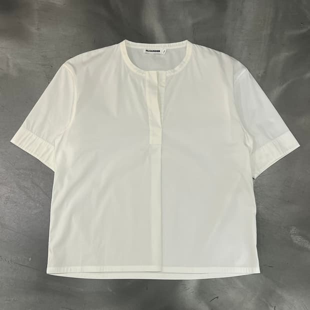  질샌더 논카라 하프 블라우스 y16128