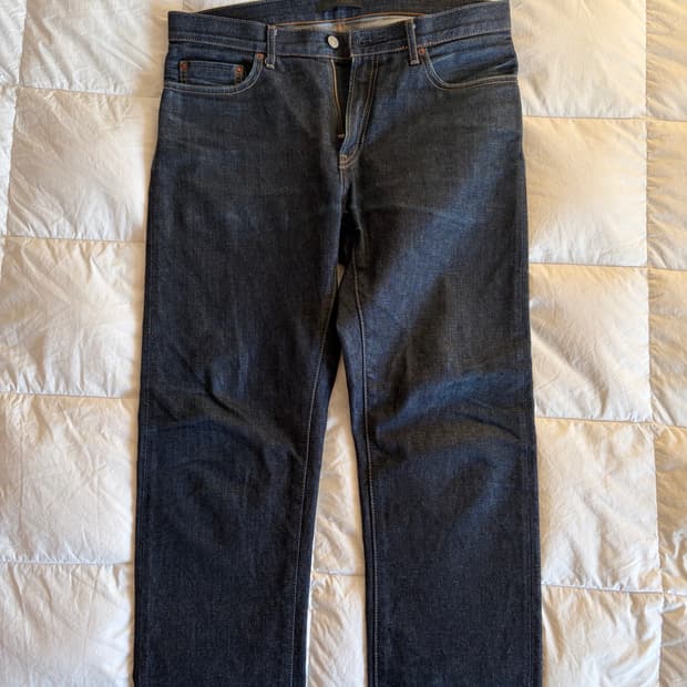 유니클로 셀비지 데님 