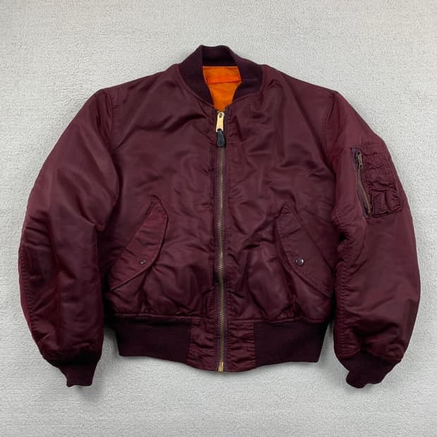알파인더스트리 MA-1 항공점퍼 버건디