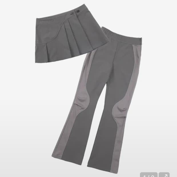 오호스 2way 스커츠팬츠 셋업