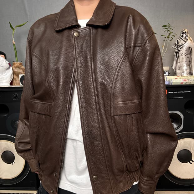 램스킨 봄버자켓