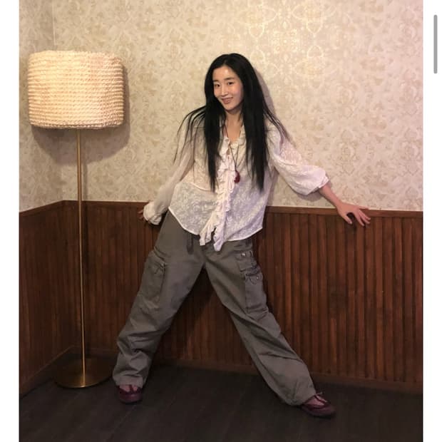 오네 ohne 머드 버튼 카고 팬츠