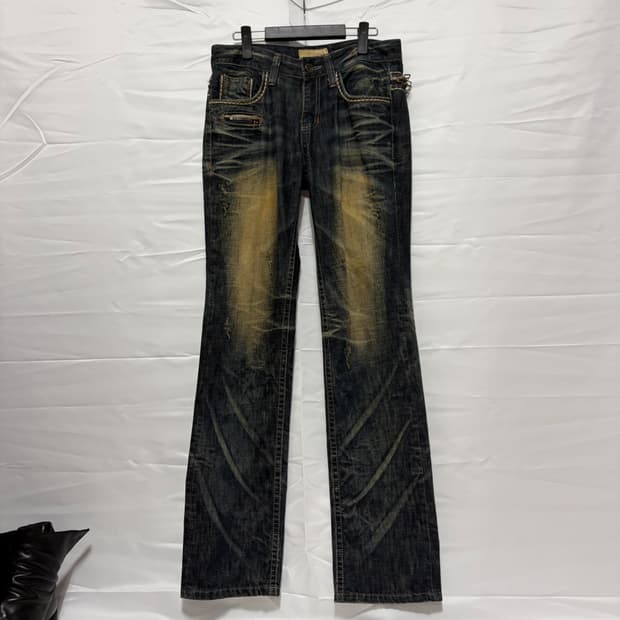 LOLITA JEANS Washed Multi-Zip Jeans
