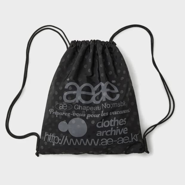 aeae 도트 짐색 DOT GYM SACK 블랙