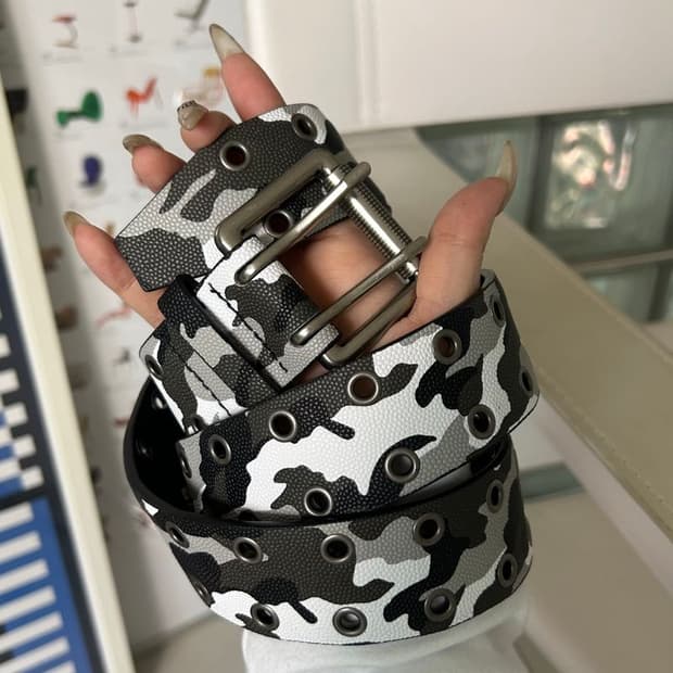 CAMO DOUBLE EYELET BELT 카모 아일렛 벨트