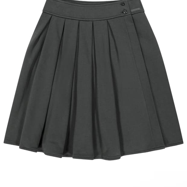코이세이오 COZY SWEAT WRAP SKIRT CHARCOAL