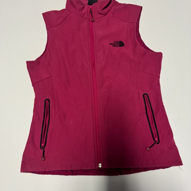 여성 노스페이스 등산 안감 기모 나일론 베스트 조끼 S