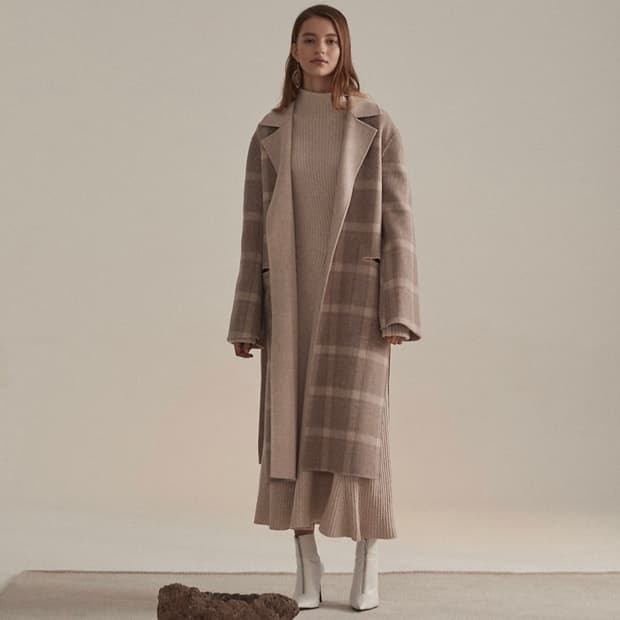 뮤제 리버시블 캐시미어 혼방 코트
