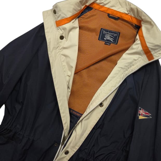 버버리 다크 네이비 바람막이 자켓 L